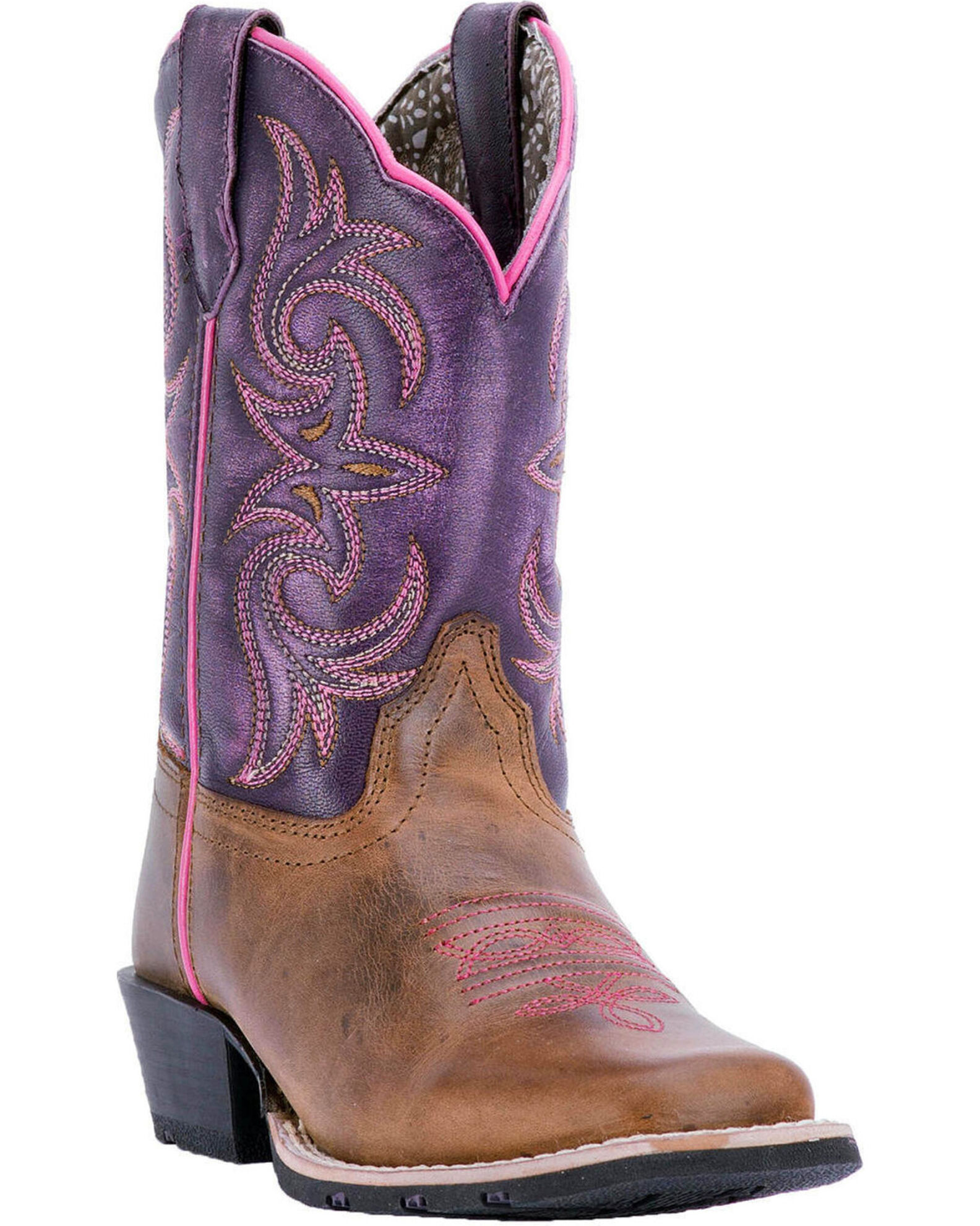 Dan Post Little Girls Majesty Western Boots Square Toe Boot Barn