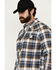 Image #2 - Cody James Men's FR Plaid Print Long Sleeve Snap Midweight Work Shirt, Navy, hi-res