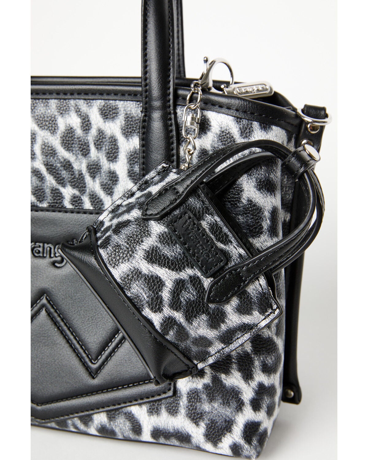 Image #2 - Wrangler X Boot Barn Leopard Print Mini Handbag Charm, Leopard, hi-res