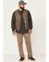 Carhartt Men's Dark Brown Washed Duck Sherpa Lined Vest, Brown, hi-res