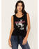 Image #1 - Idyllwind Women's Hey Cowboy Sleeveless Graphic Tank , Black, hi-res