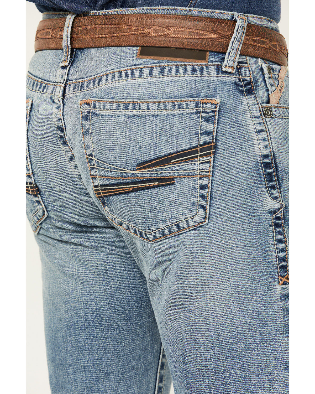 Product Name:  Ariat Men's M7 Medium Wash Slim Stretch Kodi Straight Stretch Denim Jeans