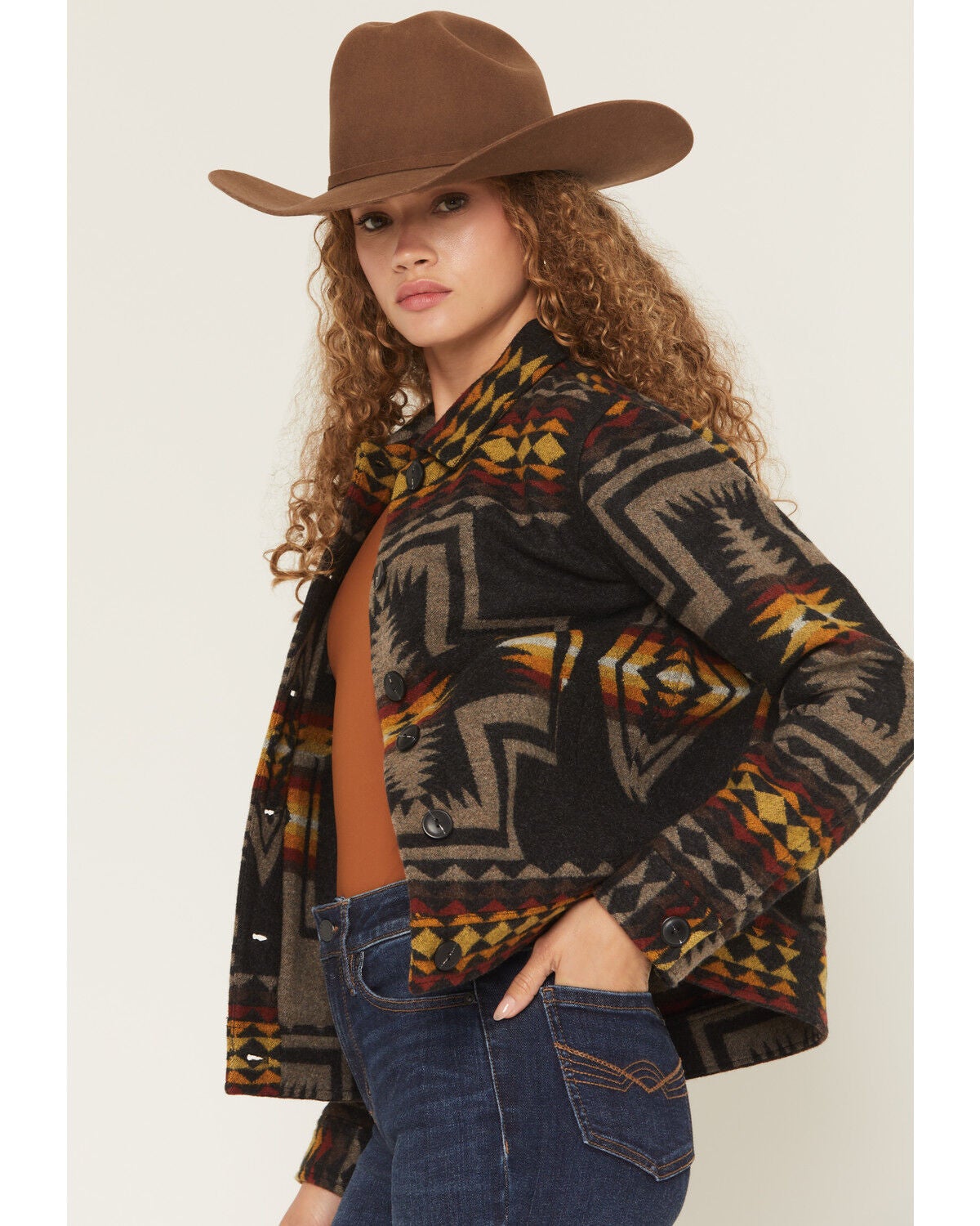Image #2 - Pendleton Women's Willa Jacket, Black, hi-res