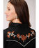 Image #2 - Old West Women's Black Brown Floral Embroidered Long Sleeve Western Shirt , , hi-res