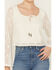Image #3 - Idyllwind Women's Lacey Scoop Neck Bell Sleeve Crochet Top, Ivory, hi-res