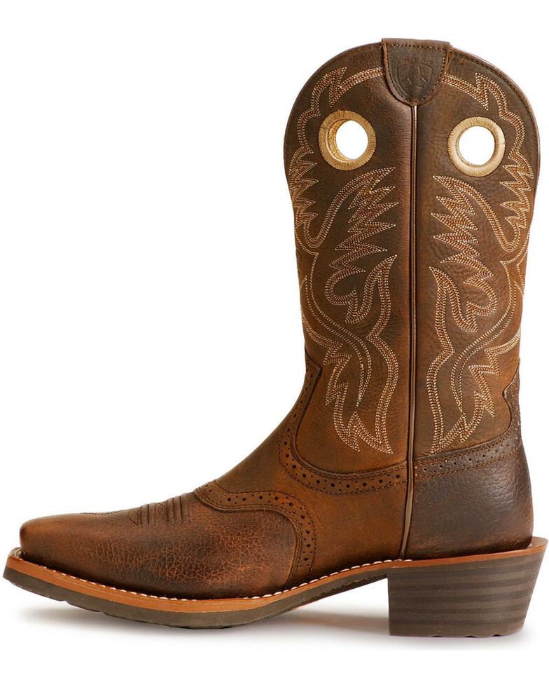 mens western square toe boots