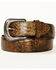 Image #1 - Cody James Men's Exotic Python Belly Belt, Brown, hi-res