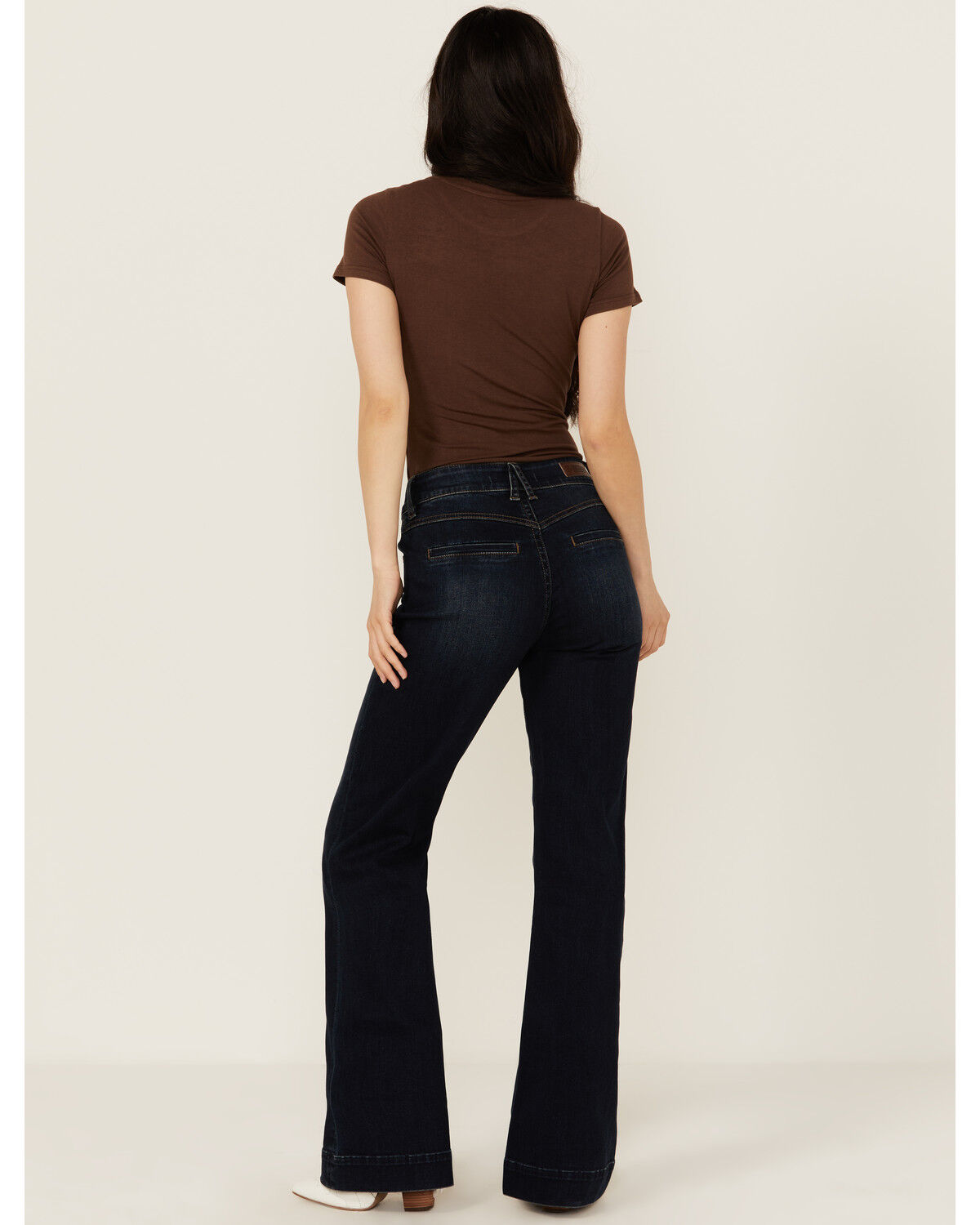 【Anyone more】Roche Brown Washed Wide Denim Pants Urban Outfitters Women 29 Hi Rise Wide Leg Baggy Jeans