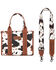 Image #2 - Wrangler Women's Cow Print Concealed Carry Crossbody Bag, Brown, hi-res