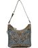 American West Annie's Secret Zip Top Shoulder Bag, Blue, hi-res
