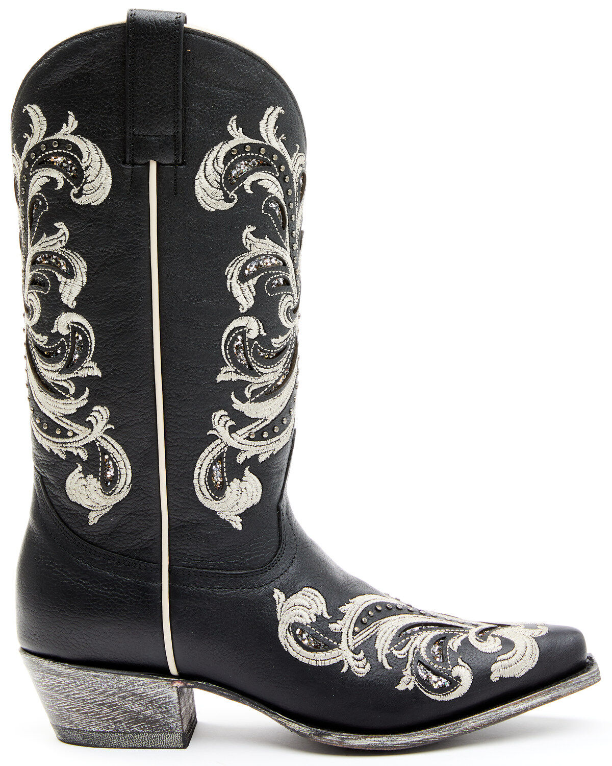 Image #2 - Shyanne Women's Sloan Western Boots - Square Toe, Black, hi-res