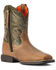 Image #1 - Ariat Boys' Firecatcher Easy Fit Short Western Boots - Broad Square Toe, Brown, hi-res