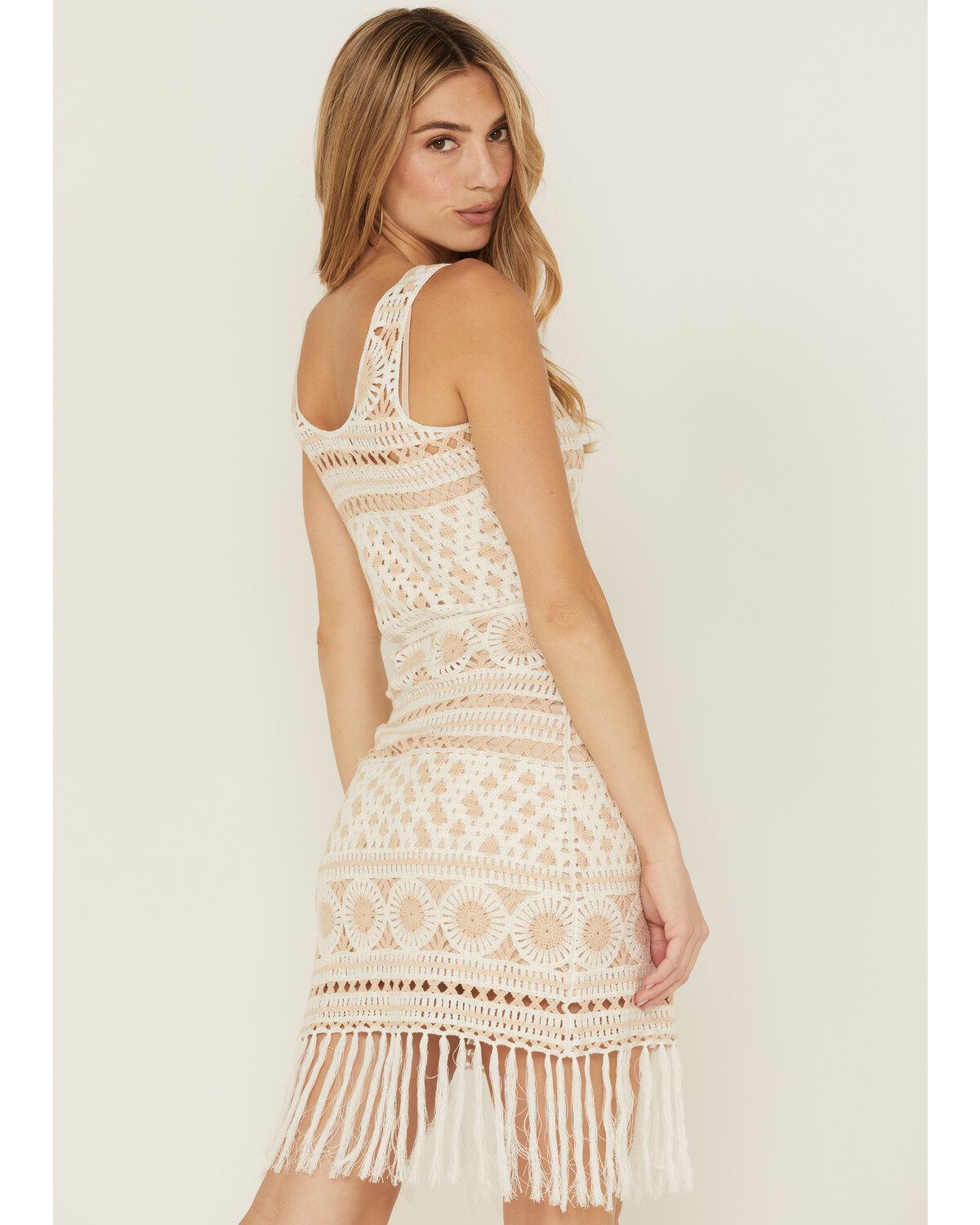 Image #4 - Idyllwind Women's Eaglewood Crochet Mini Dress, White, hi-res