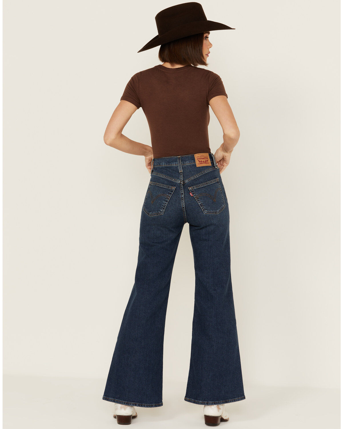 Image #3 - Levi's Women's A New York Moment Medium Wash High Rise Stretch Wide Leg Jeans, Medium Wash, hi-res
