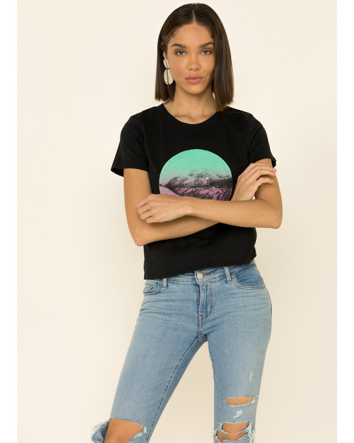 Image #4 - Levi's Women's Round Graphic Surf Tee, , hi-res