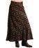 Image #1 - Stetson Women's Rayon Challis Blanket Print Long Cut Skirt, Brown, hi-res