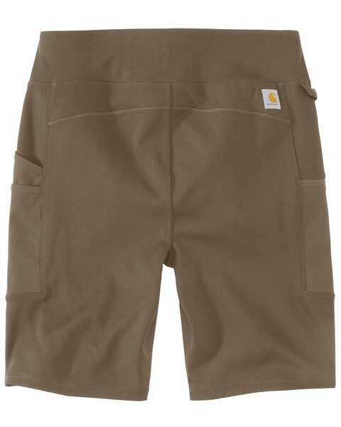 Image #4 - Carhartt Women's Force Fitted Lightweight Utility Work Shorts - Plus, Brown, hi-res