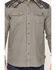 Image #3 - Cody James Men's FR Worthy Long Sleeve Snap Flannel Work Shirt, Grey, hi-res