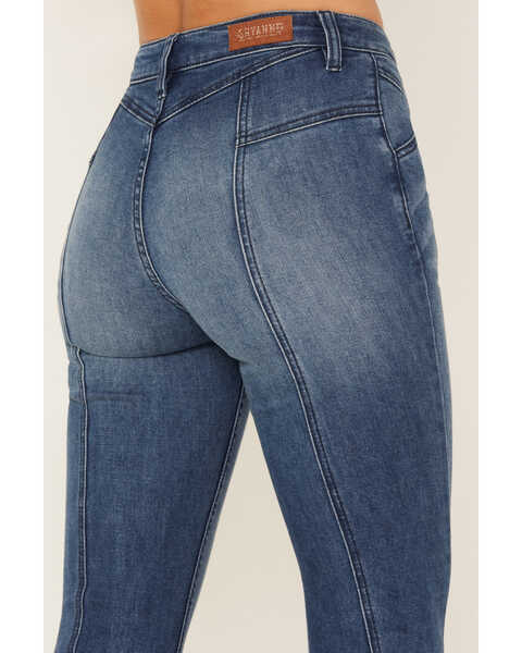 Image #2 - Shyanne Women's Medium Wash High Rise Eden Stretch Flare Jeans, Medium Wash, hi-res