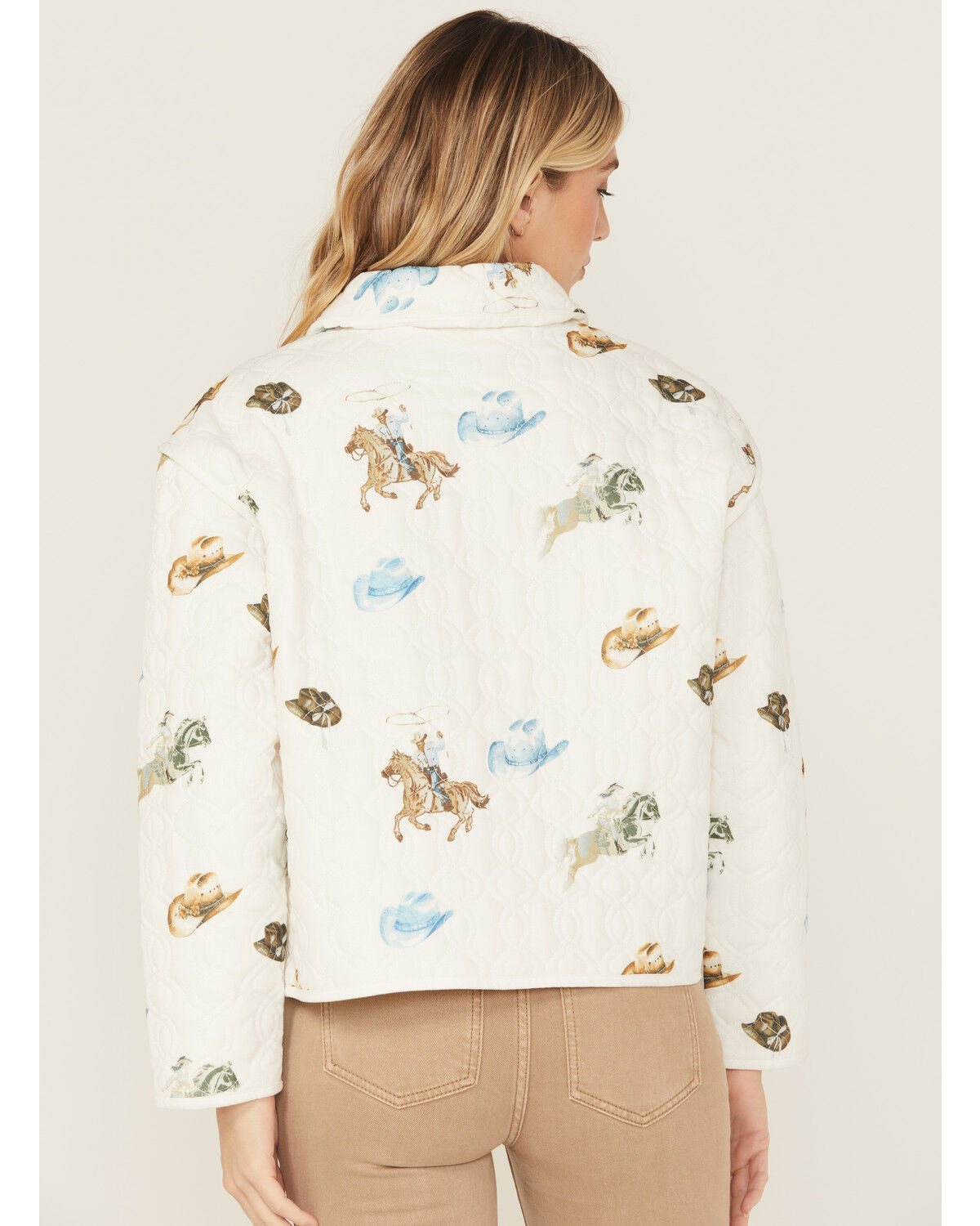Blue B Women's Quilted Conversational Print Jacket | Boot Barn