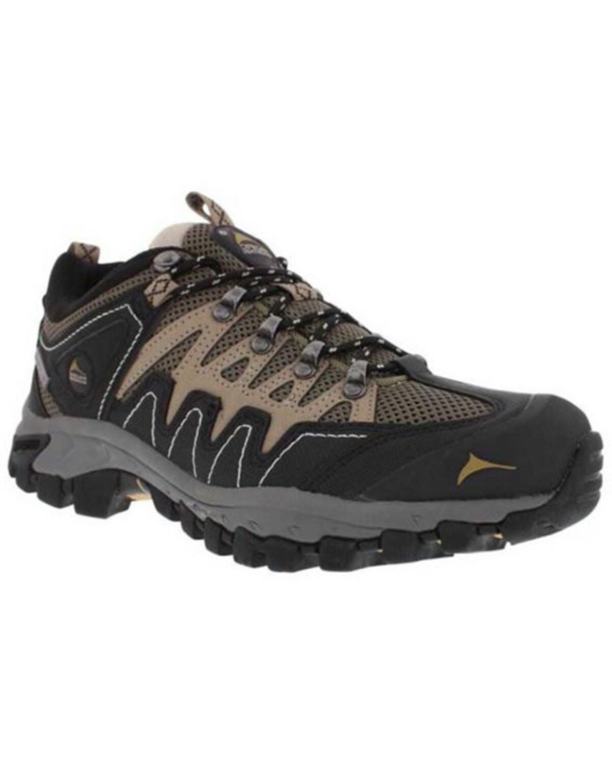 Pacific Mountain Men's Dutton Low Lace-Up Waterproof Hiking Shoes - Soft Toe, Beige/khaki, hi-res