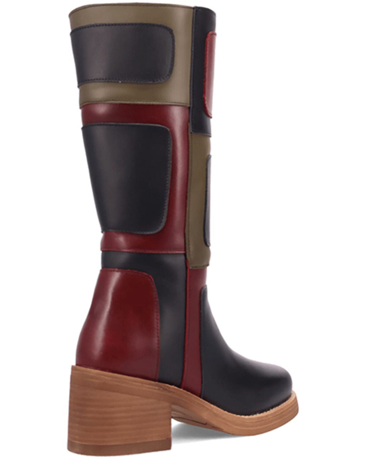 Image #6 - Dingo Women's Multi Patches Fashion Boots - Round Toe, Black, hi-res