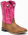 Image #1 - Shyanne Little Girls' Lainie Western Boots - Square Toe, Brown/pink, hi-res