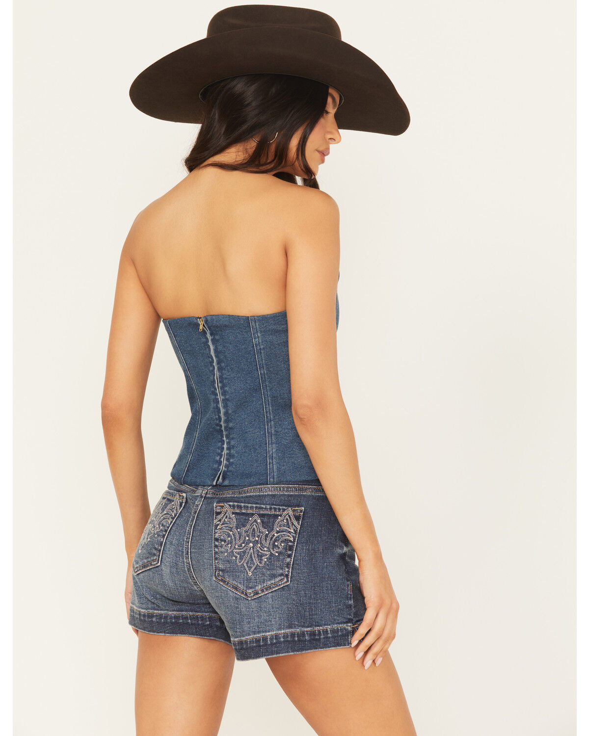 Image #4 - Show Me Your Mumu Women's Baton Rouge Strapless Denim Top, Dark Wash, hi-res