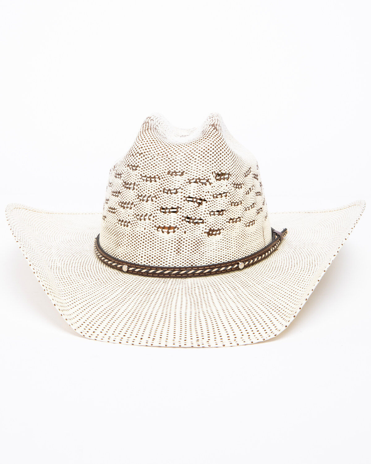 Image #4 - Cody James Twist Cord 15X Bangora Straw Cowboy Hat, Natural, hi-res