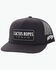 Image #1 - Hooey Men's Cactus Ropes Trucker Cap, Black, hi-res