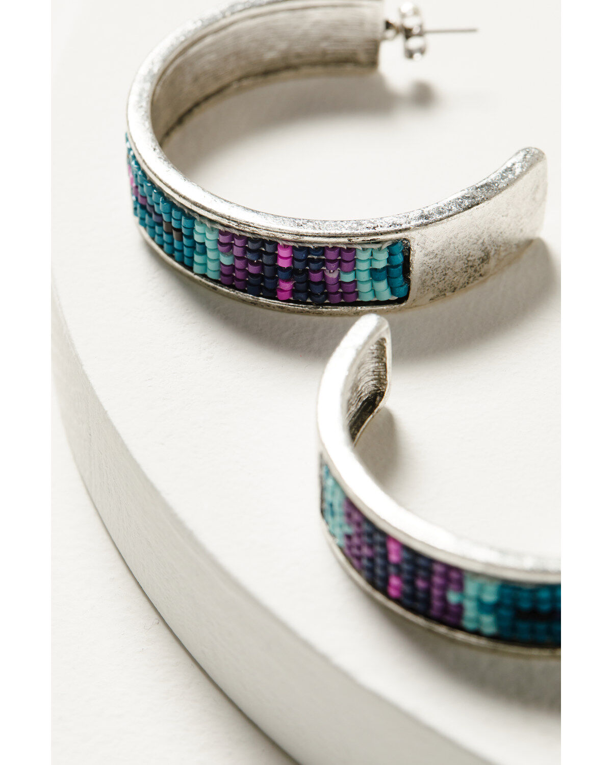 Image #2 - Idyllwind Women's Lealand Lane Hoop Earrings, Silver, hi-res