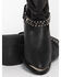 Shyanne Women's Tammye Slouch Harness Fashion Boots - Pointed Toe, Black, hi-res