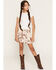 Image #1 - Originality Girls' Cow Print Faux Suede Pull-On Skort, Multi, hi-res