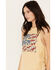 Image #2 - Rock & Roll Denim Women's Howdy Fringe Graphic Tank, Light Yellow, hi-res