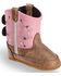 Image #1 - Old West Infant Girls' Pink Boots - Round Toe, , hi-res