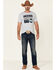 Cinch Men's Circle Logo Short Sleeve Graphic T-Shirt , Grey, hi-res
