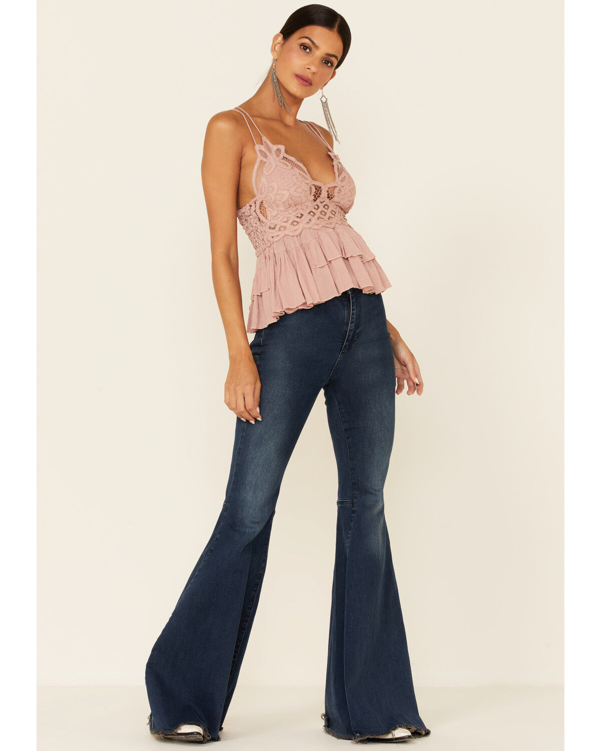 Image #2 - Free People Women's Adella Cami, Mauve, hi-res