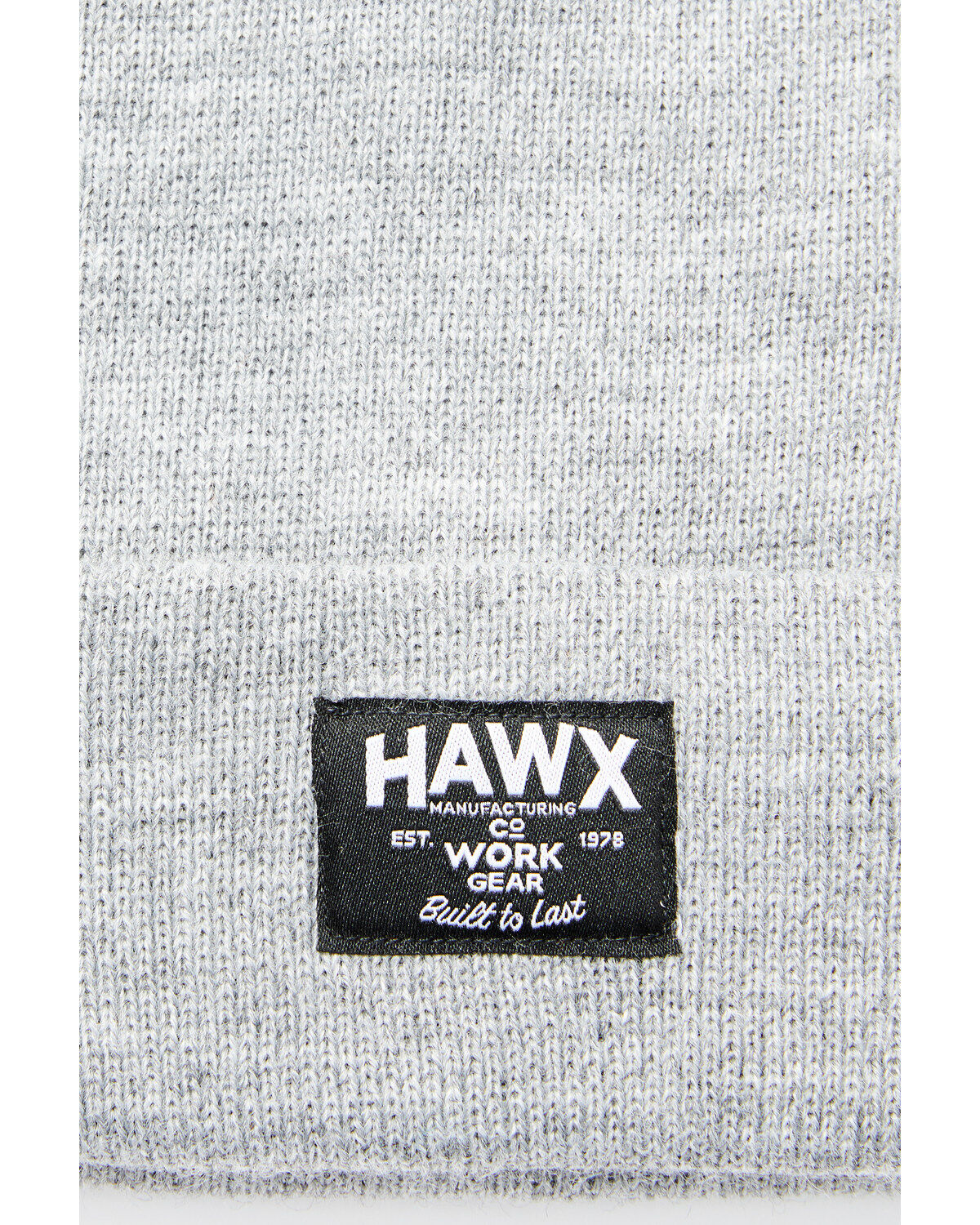 Image #2 - Hawx Fleece Lined Work Beanie, Grey, hi-res
