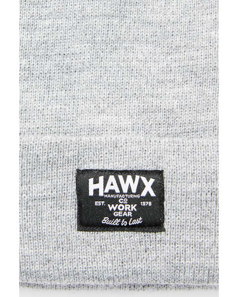 Hawx Men's Light Heather Grey Fleece Lined Work Beanie , Grey, hi-res