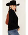 Revel Women's Color Block Knit Surplice Turtleneck Sweater, Rust Copper, hi-res