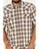 Image #3 - Moonshine Spirit Men's Twisted Barb Plaid Snap Western Shirt , Brown, hi-res