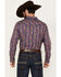 Image #4 - Cody James Men's Jefferson Paisley Print Long Sleeve Snap Western Shirt - Tall, Navy, hi-res