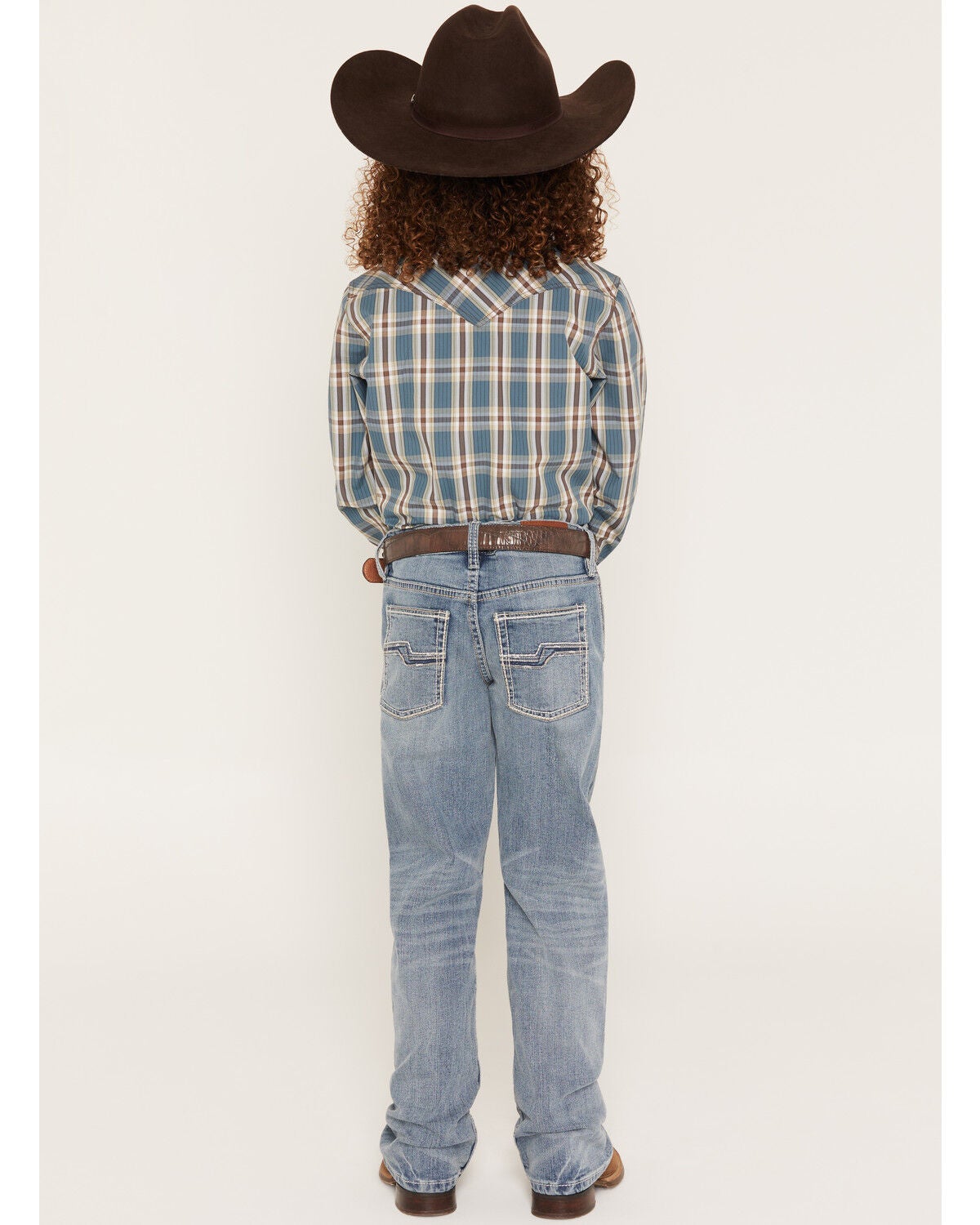 Image #3 - Cody James Boys' Kansas Light Wash Slim Bootcut Stretch Denim Jeans, Light Wash, hi-res