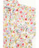 Image #2 - Cowgirl Hardware Toddler Girls' Floral Print Long Sleeve Rhinestone Snap Stretch Western Shirt, Pink, hi-res