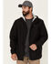 Image #1 - ATG by Wrangler Men's All-Terrain Black Zip-Front Hooded Rain Jacket, Black, hi-res