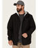 Image #1 - Wrangler ATG Men's All-Terrain Black Zip-Front Hooded Rain Jacket , Black, hi-res
