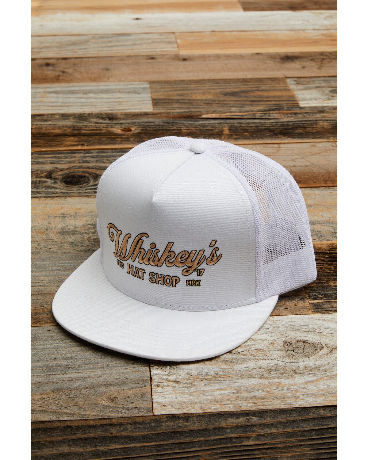 Whiskey Bent Men's Bandera Ball Cap, White, hi-res