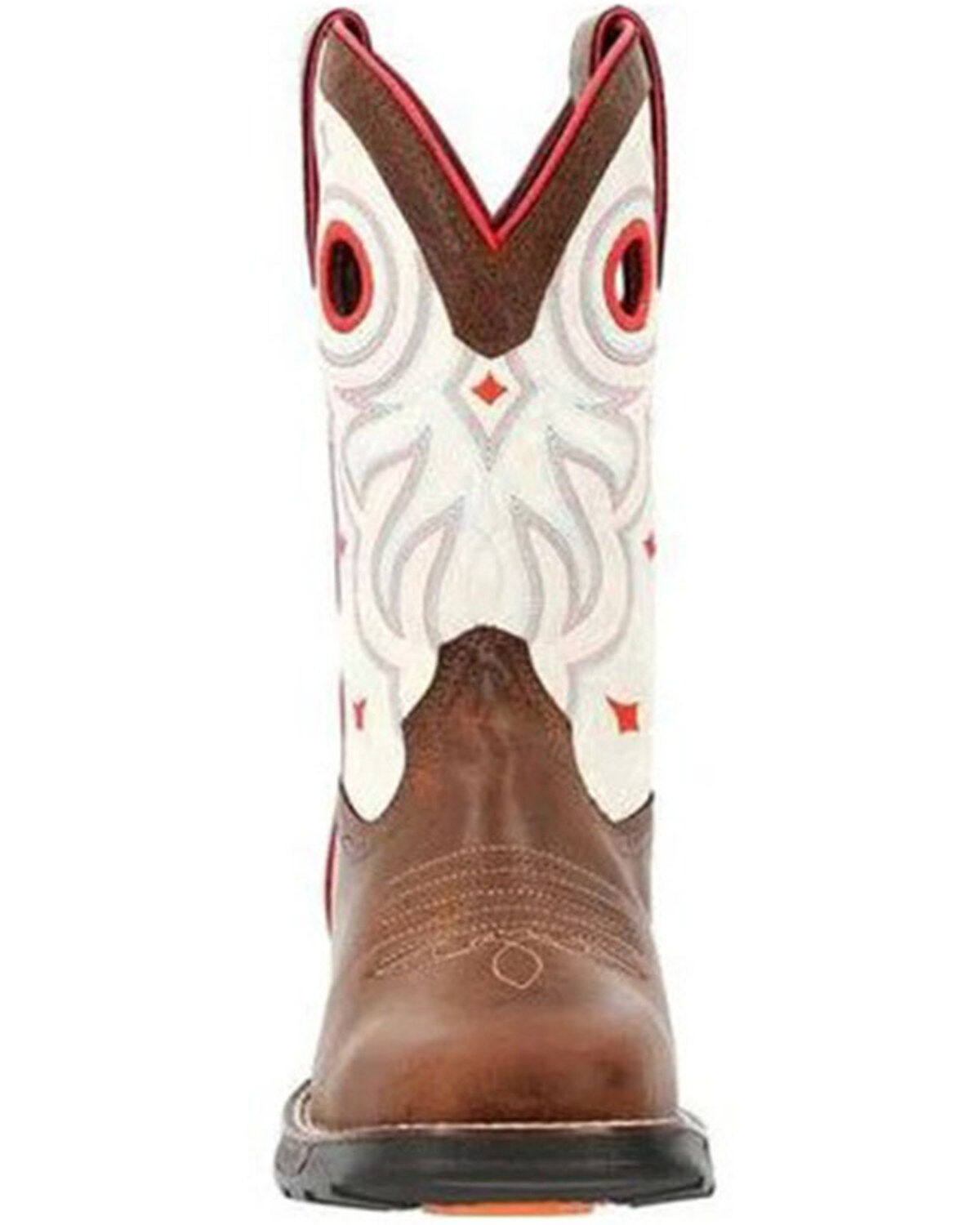 Image #4 - Durango Women's Maverick Waterproof Western Work Boots - Steel Toe, Brown, hi-res
