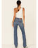 Image #4 - Shyanne Women's Dark Wash Mid Rise Coolmax Bootcut Denim Jeans, , hi-res