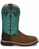 Justin Men's Derrickman Western Work Boots - Steel Toe, Lt Brown, hi-res